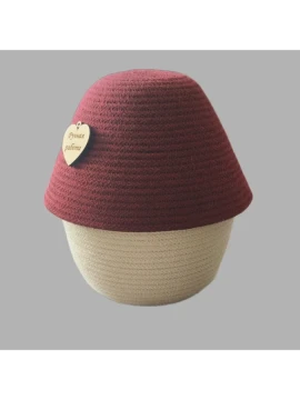 Корзина конфетница из хлопкового шнура