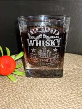 Стакан для виски с гравировкой "WHISKY", 215мл — фото 1