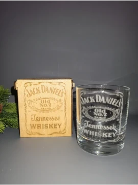Стакан для виски с гравировкой Jack Daniels 225мл с коробкой — фото 1