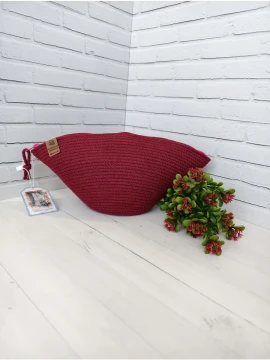 Косметичка из хлопкового шнура