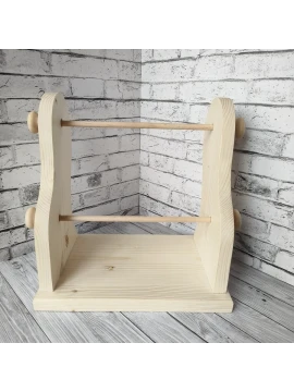Двойной держатель для клубков пряжи, ручная работа
