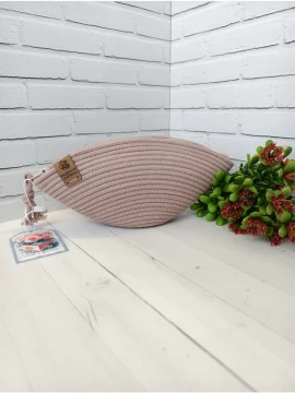 Косметичка из хлопкового шнура