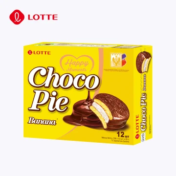 Лотте Чокопай банановый 12 шт